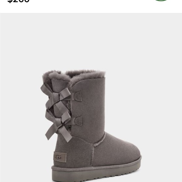 UGG Women’s Bailey Bow in grey size 10 - Picture 5 of 11